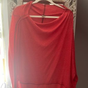 Orange boat neck FP tunic